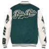 Pelle Pelle 1978 World Famous Green & White Varsity Wool Jacket