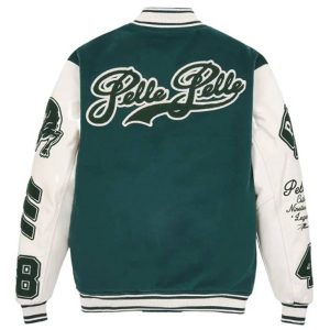 Pelle Pelle 1978 World Famous Green & White Varsity Wool Jacket