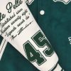 Pelle Pelle 1978 World Famous Green & White Varsity Wool Jacket