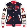 Pelle Pelle 1978 World Famous Navy Blue Varsity Jacket
