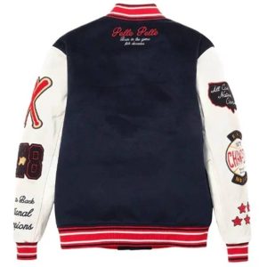 Pelle Pelle 1978 World Famous Navy Blue & White Varsity Jacket