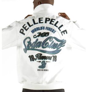 Pelle Pelle 1978 World Finest MB Soda Club White Leather Jacket