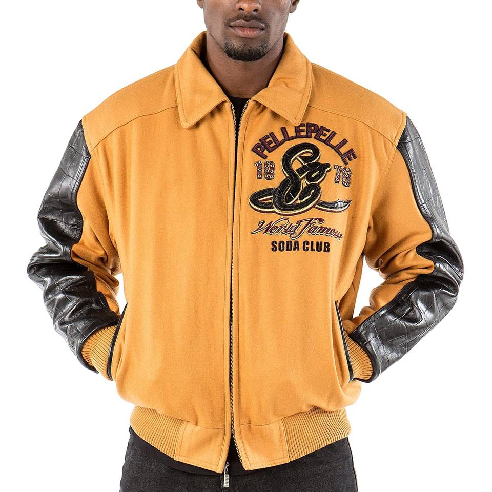 Pelle Pelle 1978 World Finest MB Soda Club Yellow Jacket