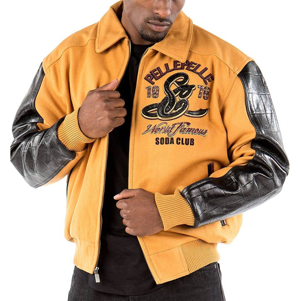Pelle Pelle 1978 World Finest MB Soda Club Yellow Jacket