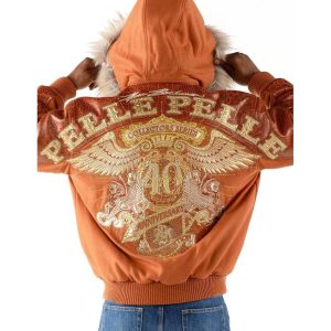 Pelle Pelle 40 Anniversary Fur Hood Orange Jacket