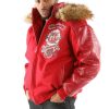 Pelle Pelle 40 Anniversary Fur Hood Red Jacket