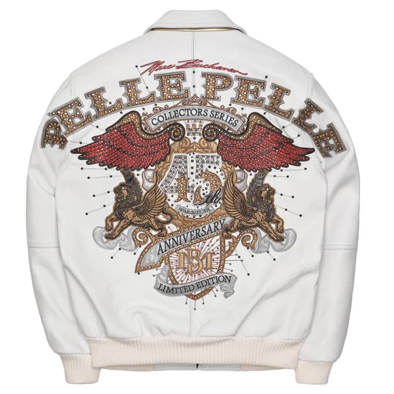 Pelle Pelle 45th Anniversary Collector Series White Leather Jacket