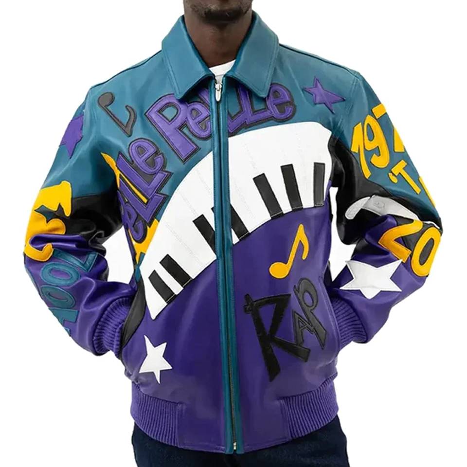 Pelle Pelle 50 Years of Hip Hop Blue Jacket