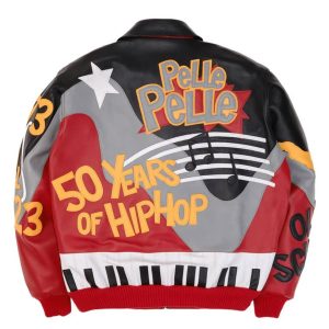 Pelle Pelle 50 Years of Hip Hop Red Leather Jacket