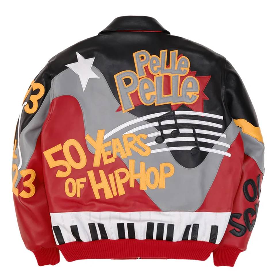 Pelle Pelle 50 Years of Hip Hop Red Leather Jacket