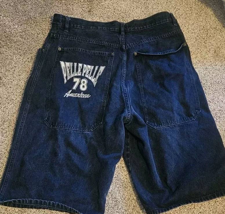Pelle Pelle 78 American Blue Baggy Jean Jorts