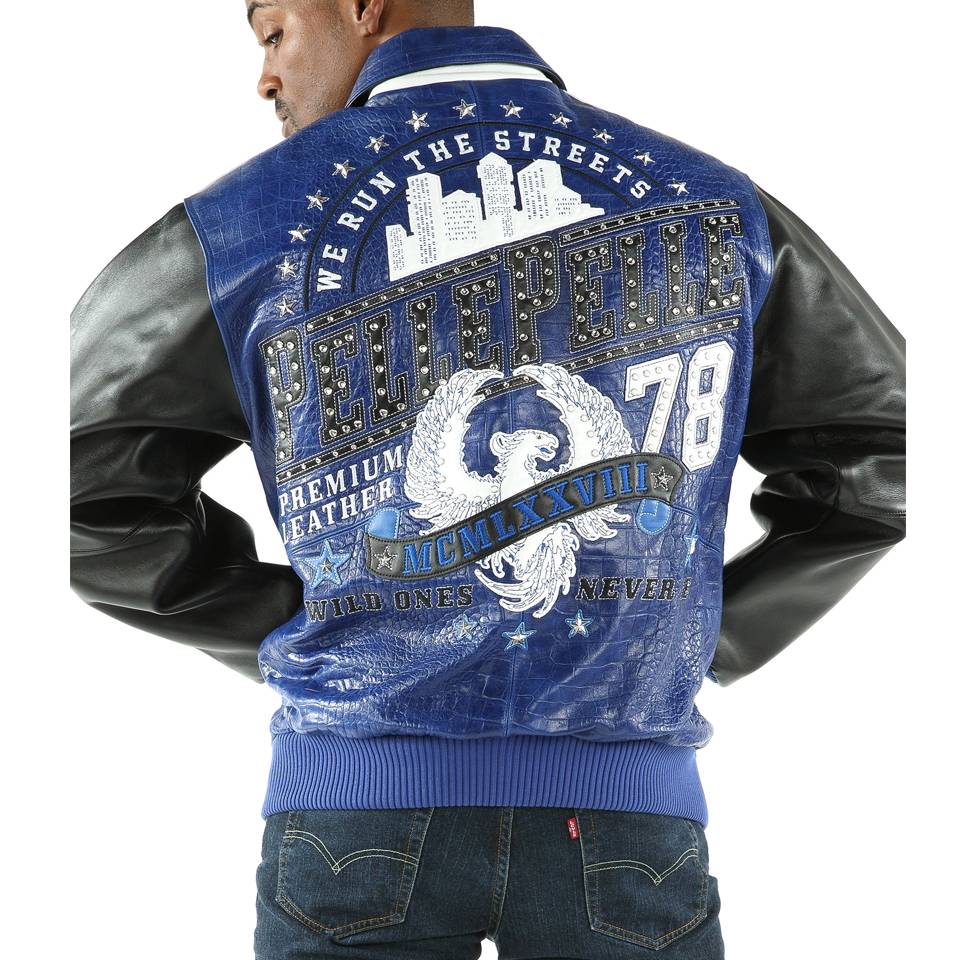 Pelle Pelle 78 Wild Ones Never Die Blue Leather Jacket