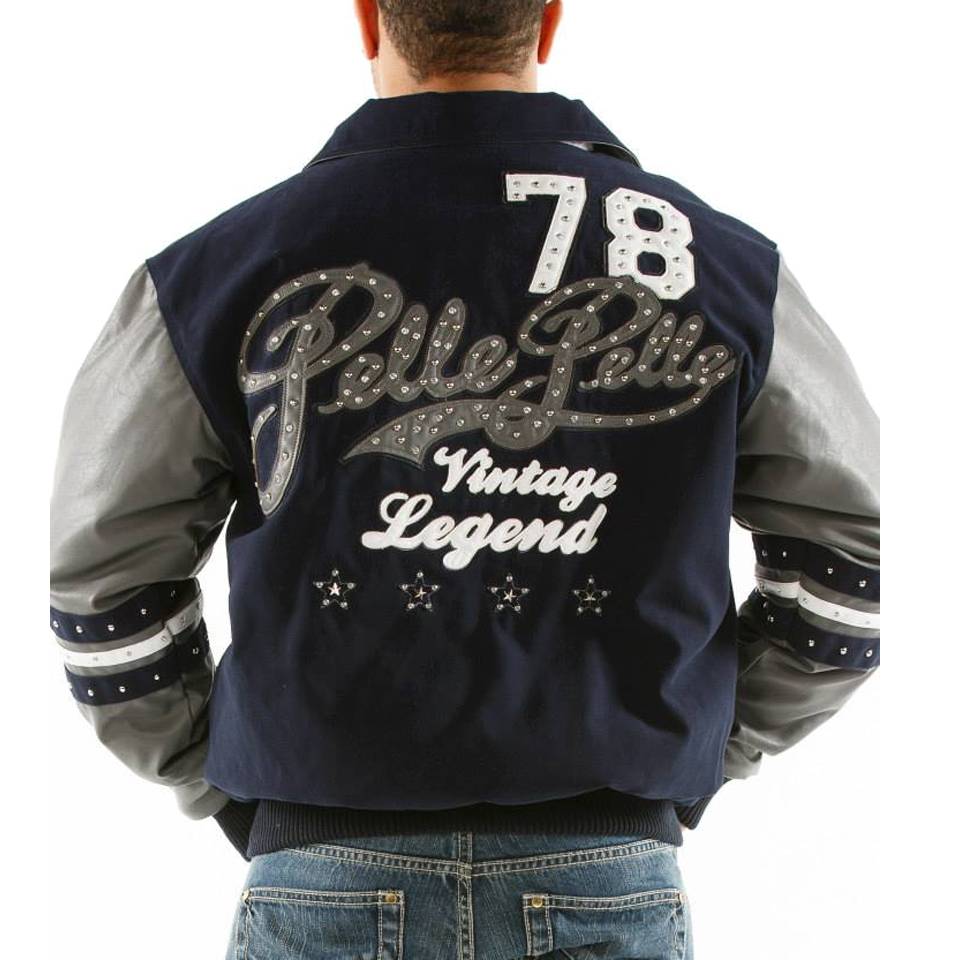 Pelle Pelle 79 Vintage Legend Navy Blue Wool Jacket