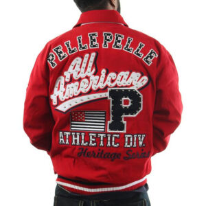 Pelle Pelle All American Heritage Series Red Wool Jacket