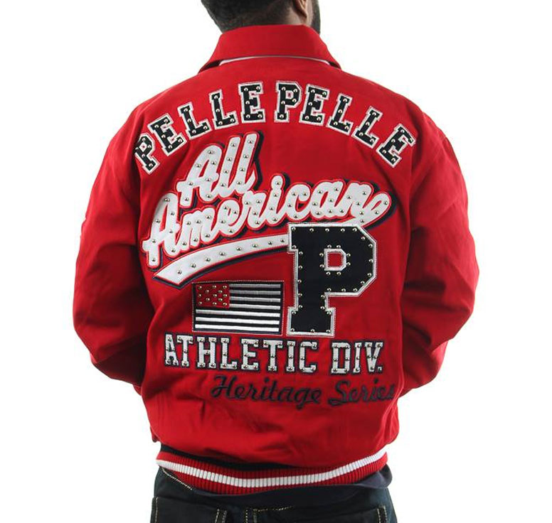 Pelle Pelle All American Heritage Series Red Wool Jacket