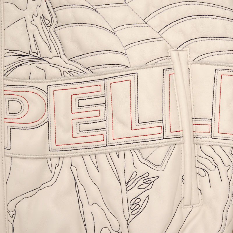 Pelle Pelle America Ivory Leather Jacket