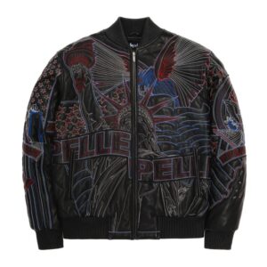 America Quilted Pelle Pelle Black Jacket