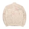 Pelle Pelle America Quilted Ivory Leather Jacket