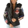 Pelle Pelle American Bombshell MB Black Fur Hood Jacket