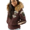 Pelle Pelle American Bombshell MB Brown Fur Hood Jacket