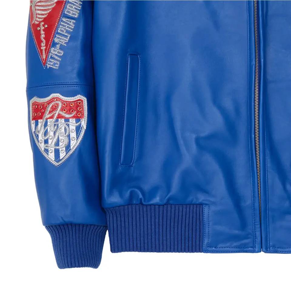Pelle Pelle American Bruiser Blue Men Leather Jacket