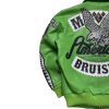 Pelle Pelle American Bruiser Green Plush Men Leather Jacket
