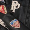 Pelle Pelle American Bruiser MB 1978 Black Plush Women Crop Jacket