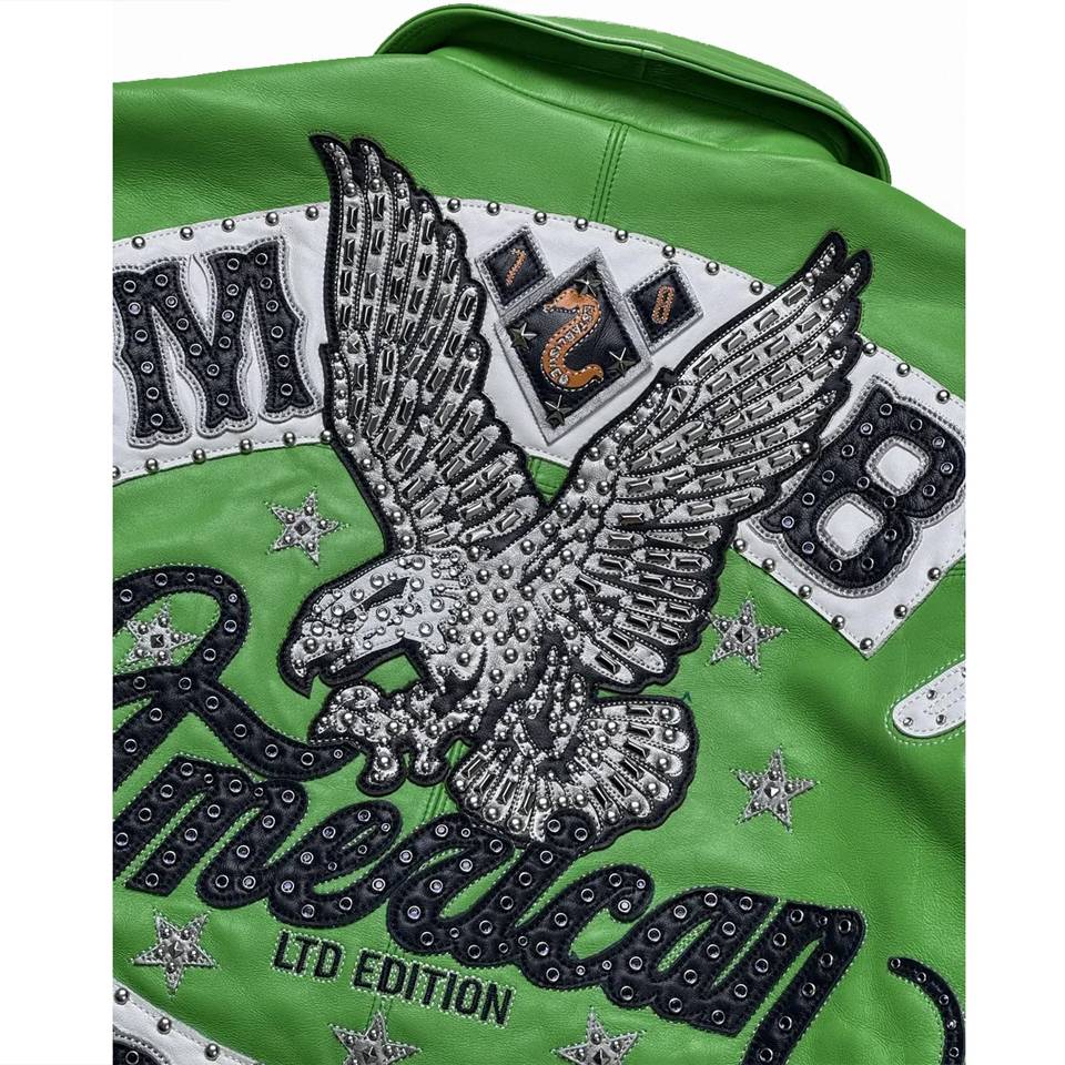 Pelle Pelle American Bruiser MB 1978 Green Plush Jacket