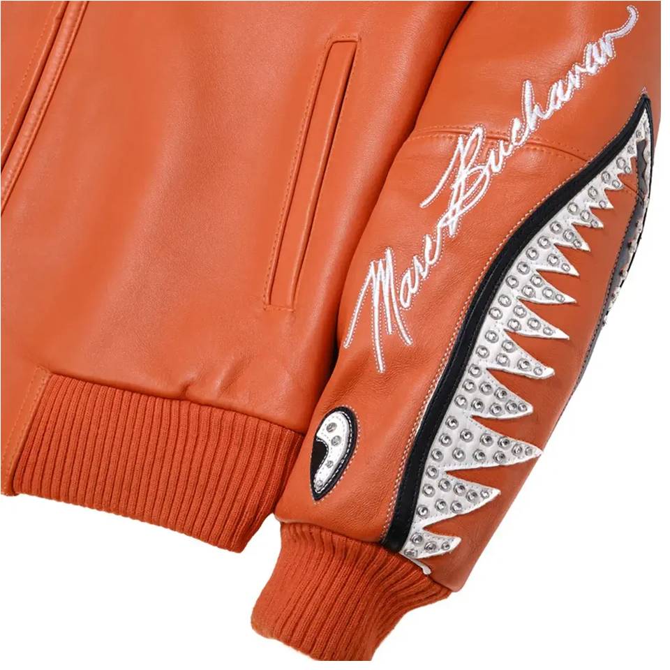 Pelle Pelle American Bruiser MB 1978 Orange Plush Jacket