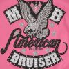 Pelle Pelle American Bruiser Pink Plush Women Crop Leather Jacket