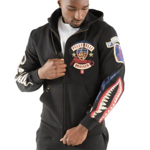 Pelle Pelle American Bruiser Plush Black Hoodie