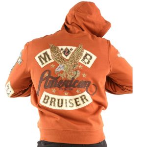 Pelle Pelle American Bruiser Plush Orange Hoodie