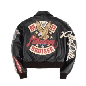 Pelle Pelle American Bruiser Plush Womens Crop Jacket 1
