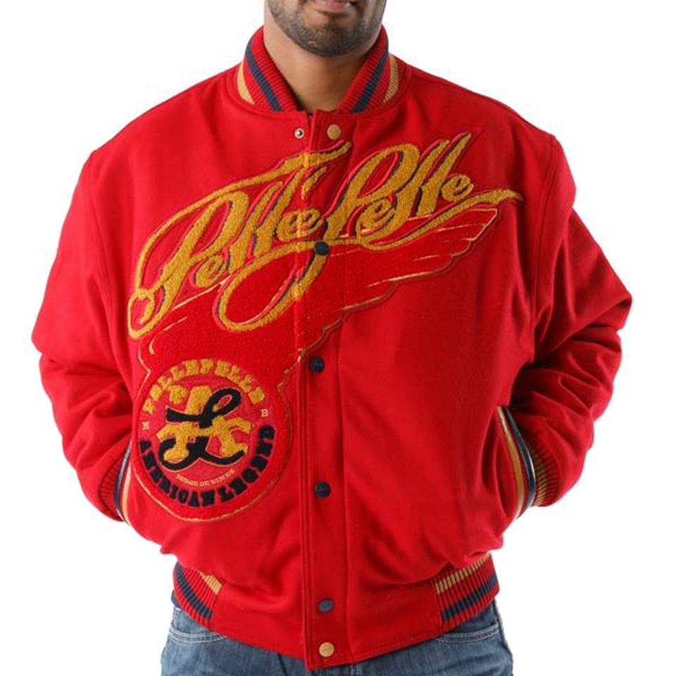 Pelle Pelle American Legend Red Varsity Jacket