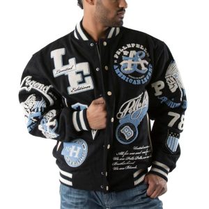 Pelle Pelle American Legend Varsity Black Jacket