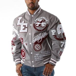 Pelle Pelle American Legend Varsity Grey Jacket