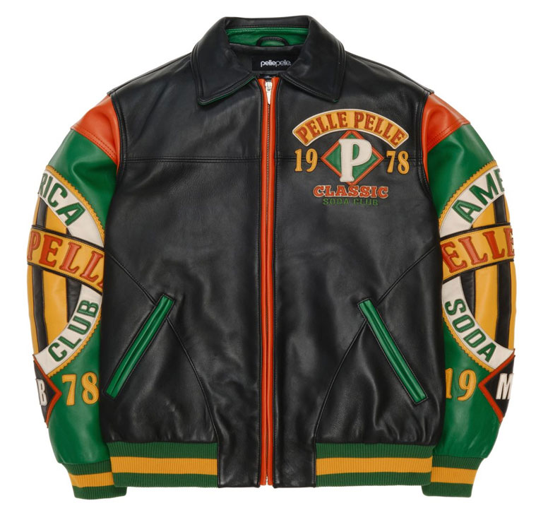 Soda Club Pelle Pelle American Black Jacket