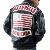 Pelle Pelle Americana Navy Blue Leather Jacket