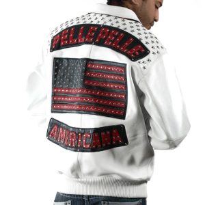 Pelle Pelle Americana White Leather Jacket