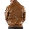 Pelle Pelle Applique Basic Brown Leather Jacket