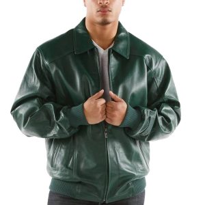 Pelle Pelle Applique Basic Dark Green Jacket