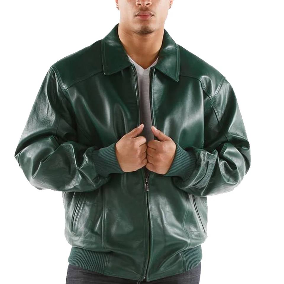 Pelle Pelle Applique Basic Dark Green Jacket