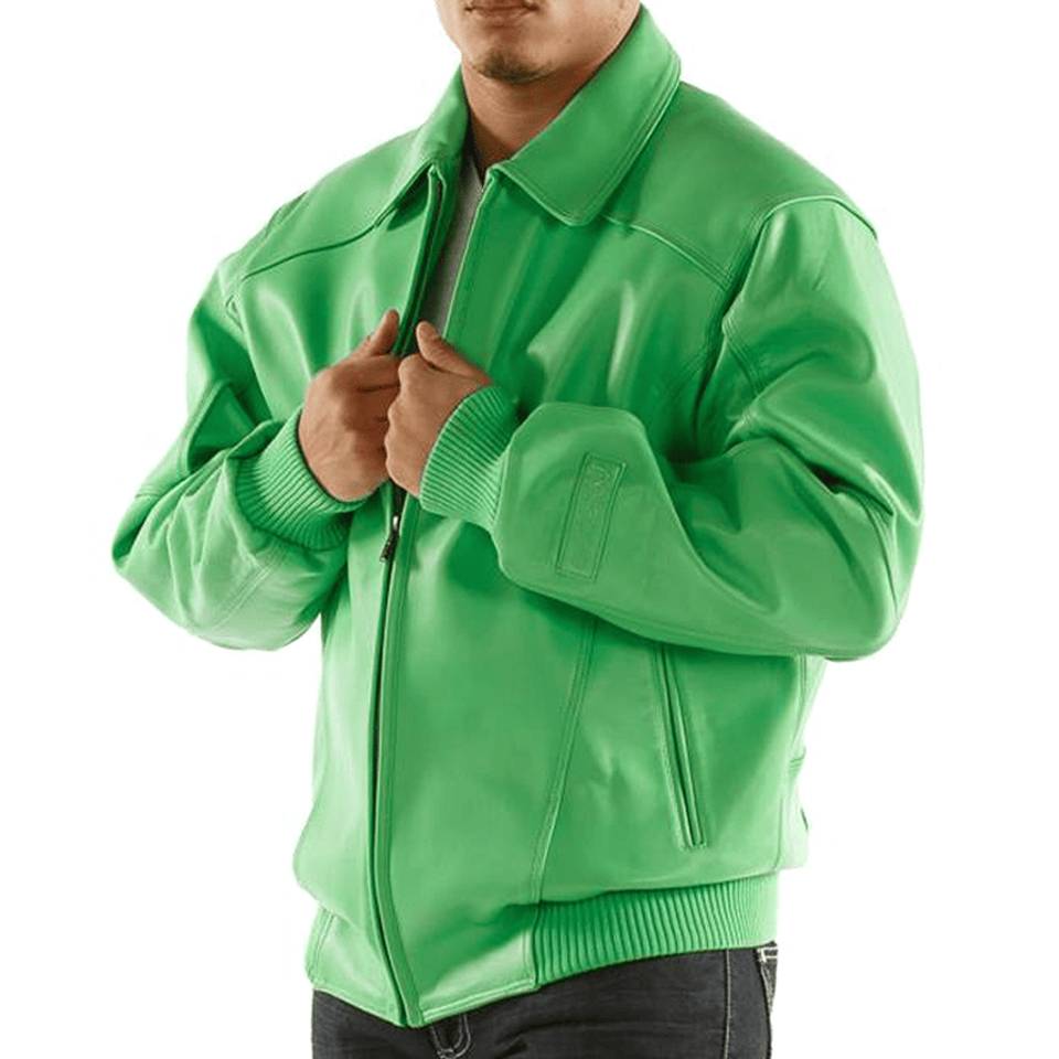 Pelle Pelle Applique Basic Green Jacket