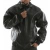 Pelle Pelle Applique Men Black Jacket