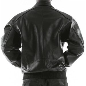 Pelle Pelle Applique Men Black Leather Jacket