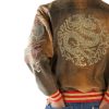 Pelle Pelle Asian Dragon Heart Brown Genuine Leather Jacket