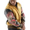 Pelle Pelle Asian Dragon Heart Yellow Varsity Leather Jacket