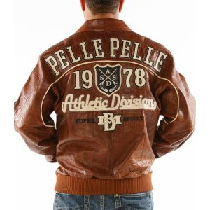 Pelle Pelle Athletic Division MB 1978 Brown Leather Jacket