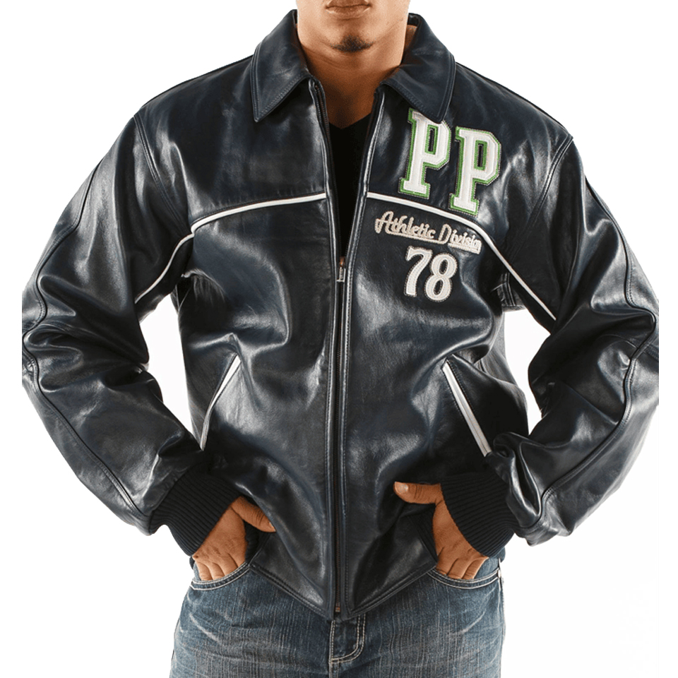 Pelle Pelle Athletic Division MB 1978 Navy Blue Jacket