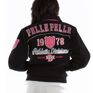 Pelle Pelle Athletic Division Super Sport MB 1978 Black Wool Jacket